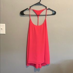 Bright pink boutique tank top